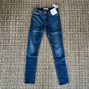 A&F Super Skinny Mid-Rise Denim
